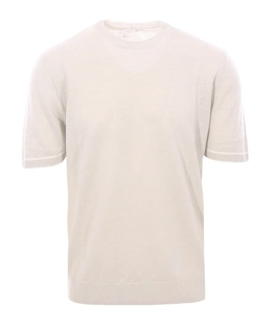 Short-Sleeved Knitted T-Shirt
