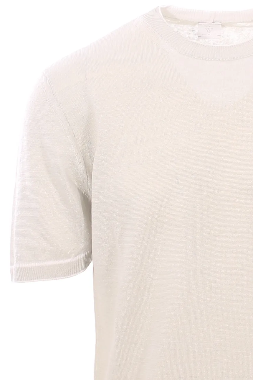 Short-Sleeved Knitted T-Shirt