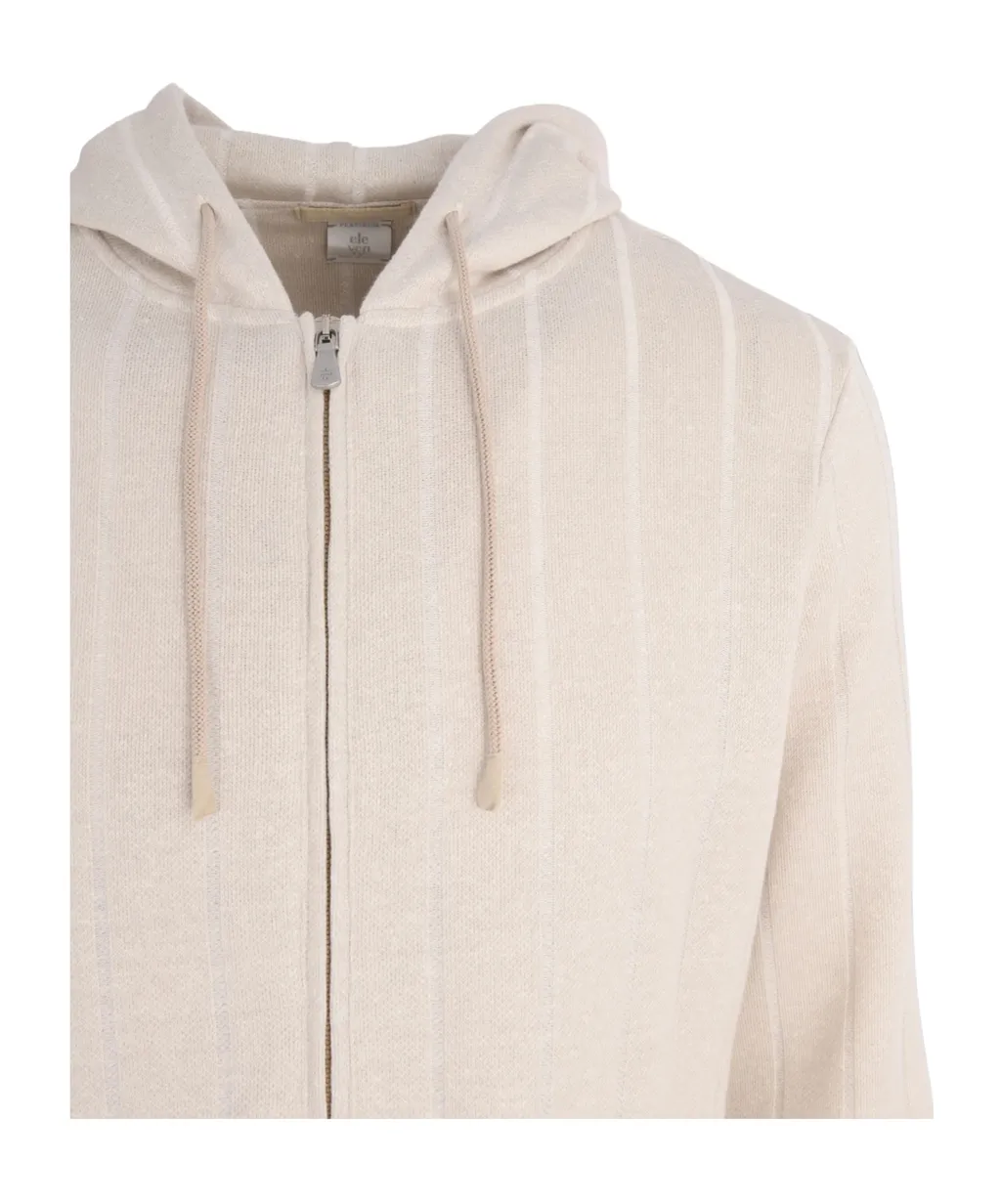 Striped Zip-Up Hoodie