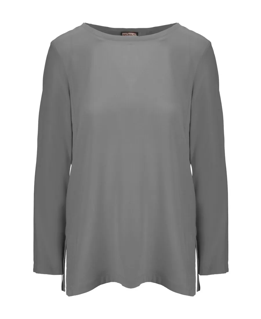 Logo Long-Sleeved Blouse