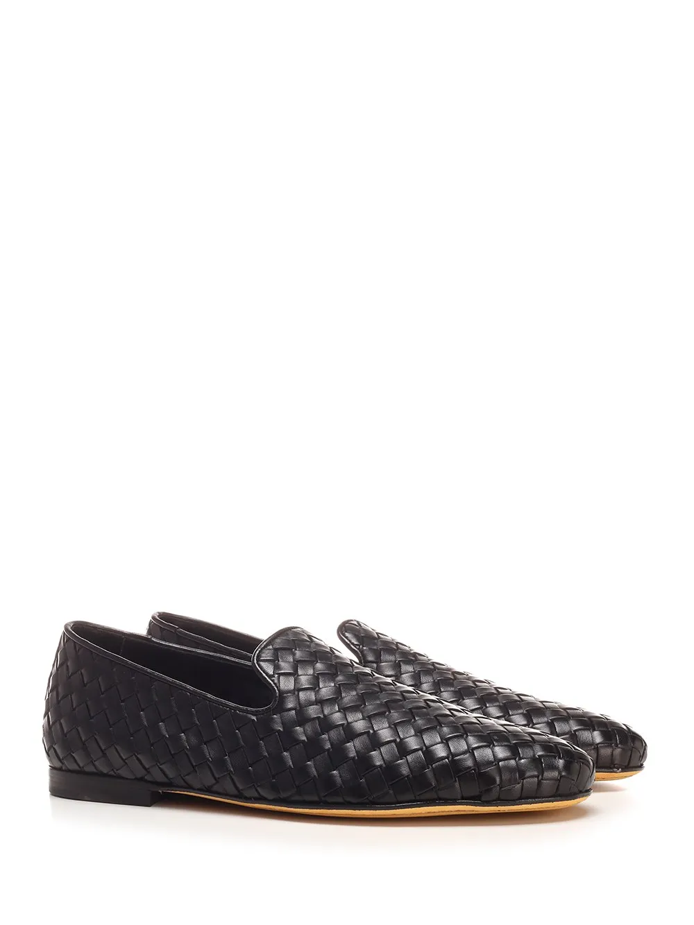 Black Woven Business Dress Shoes