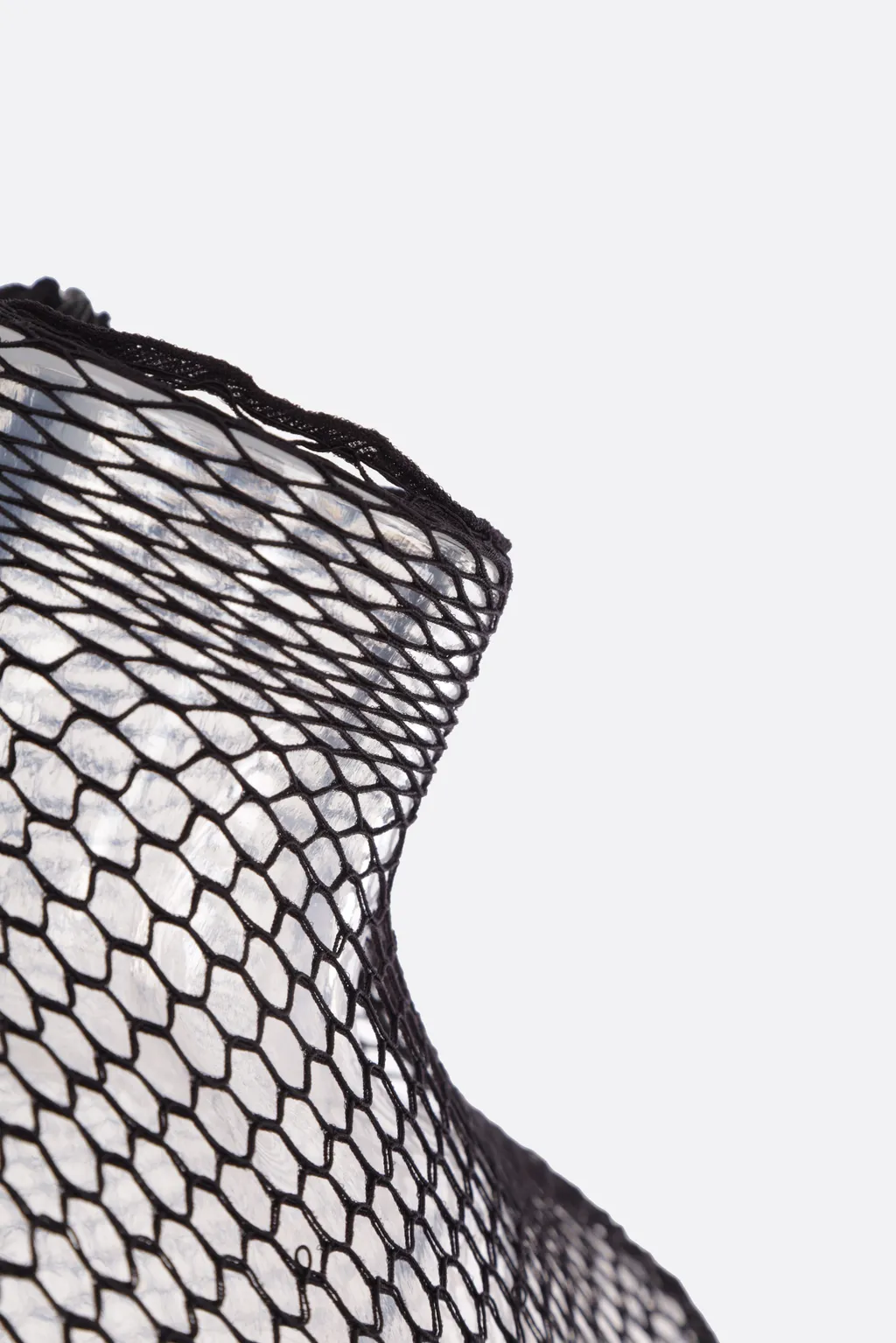 Rev Mock Neck Mesh Top
