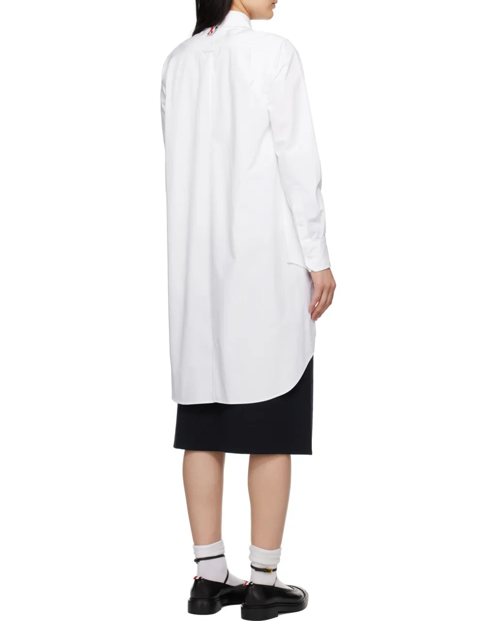 Thom Browne Asymmetric Hem Buttoned Shirt