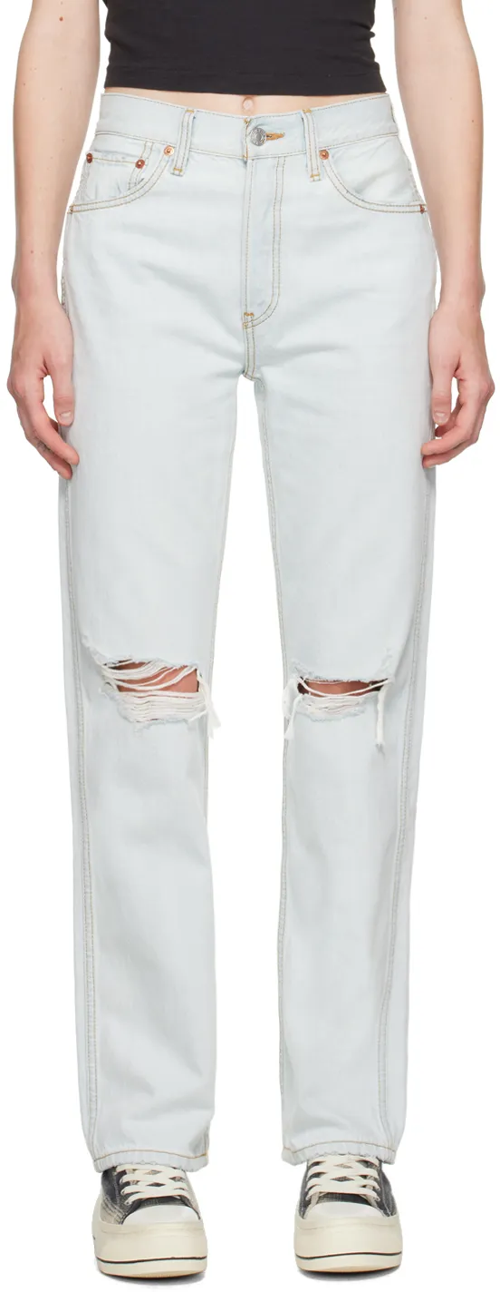 '90S Bleached High-Rise Jeans