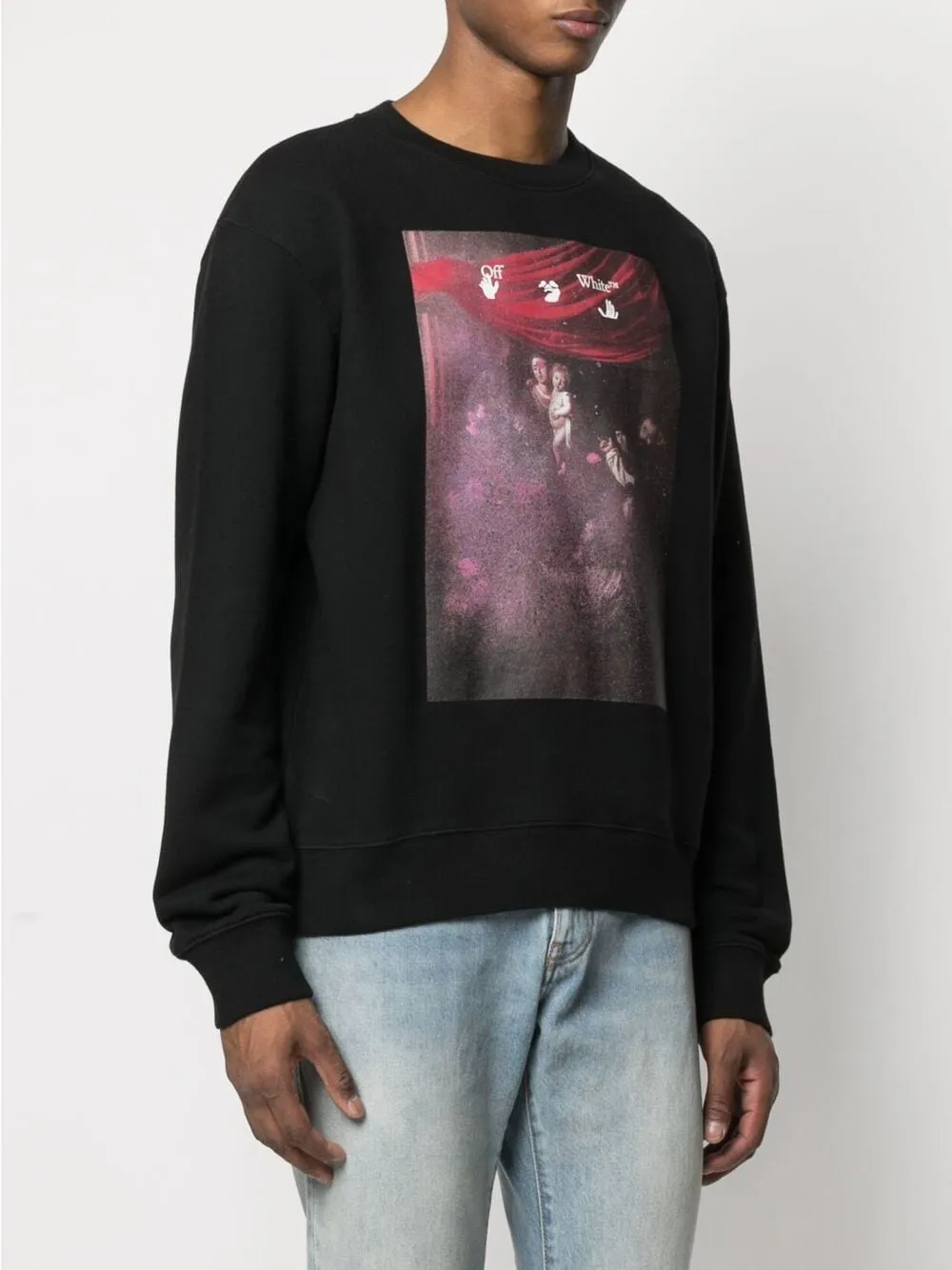 Arrows-Motif Printed Sweatshirt