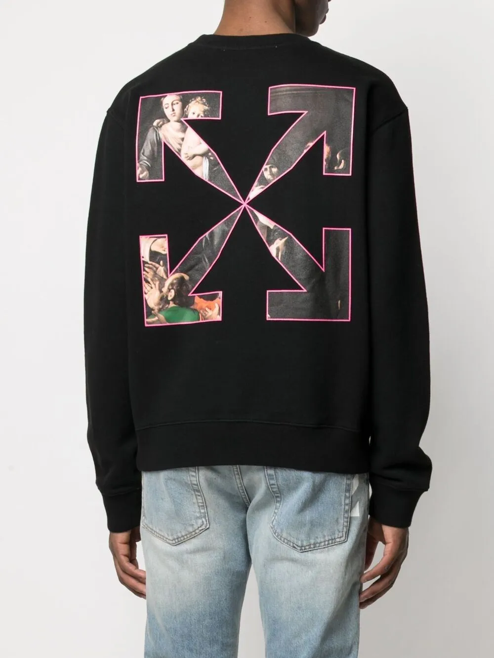 Arrows-Motif Printed Sweatshirt