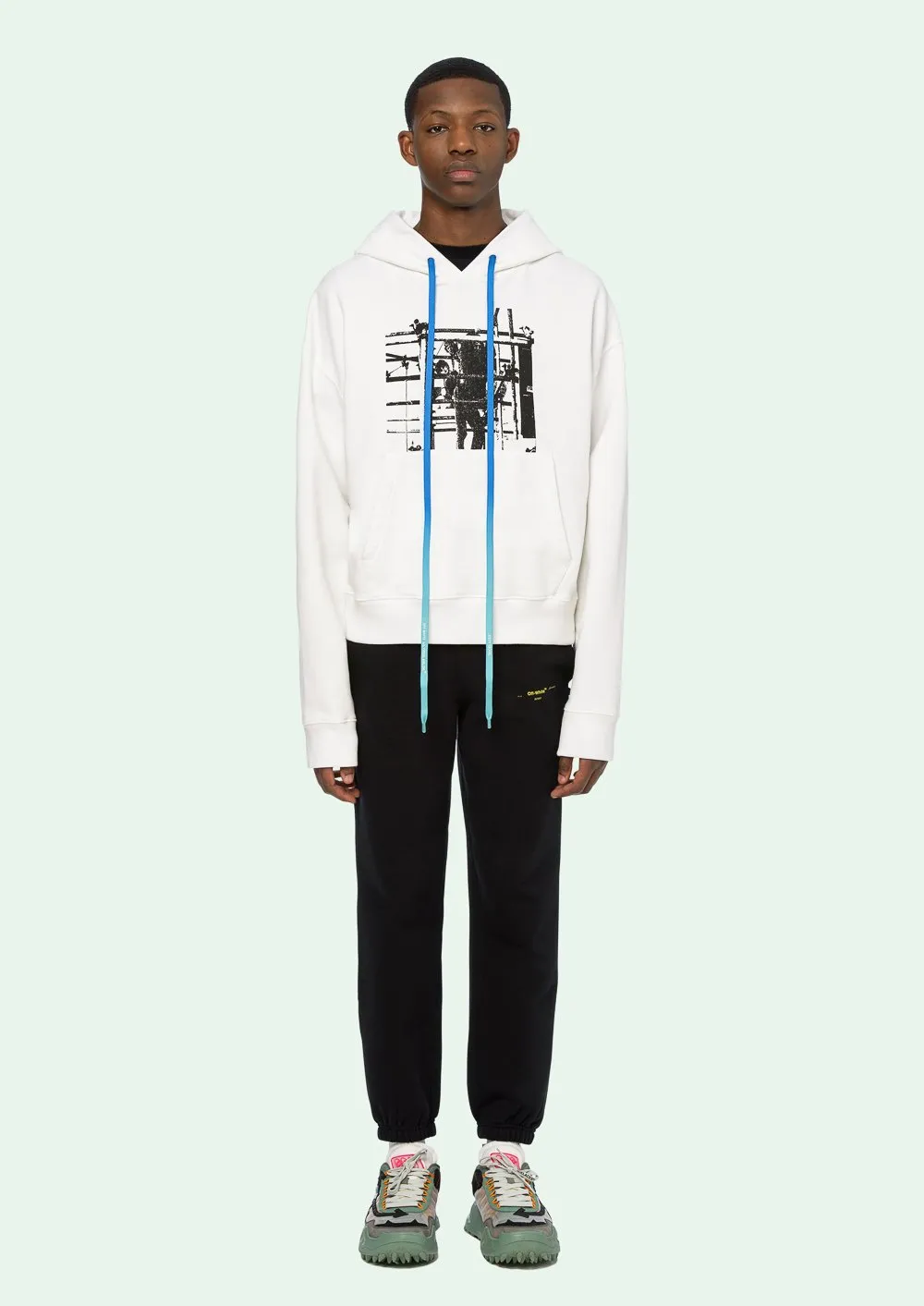 Printed Hooded Sweater