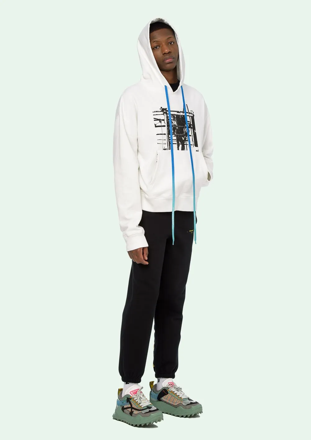 Printed Hooded Sweater