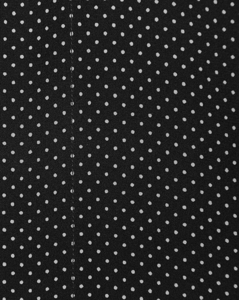 Saint Laurent Yves Dot Printed Long-Sleeved Shirt