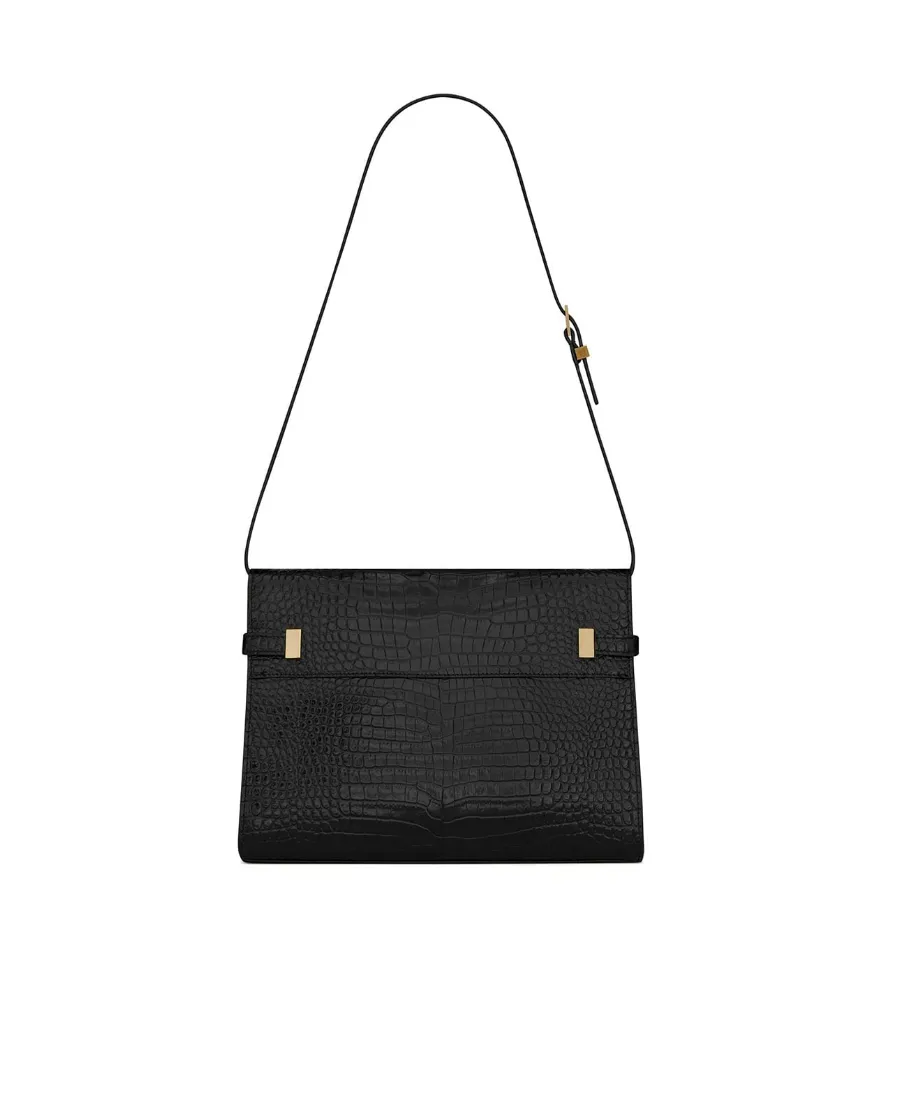 Saint Laurent Manhattan Embossed Shoulder Bag