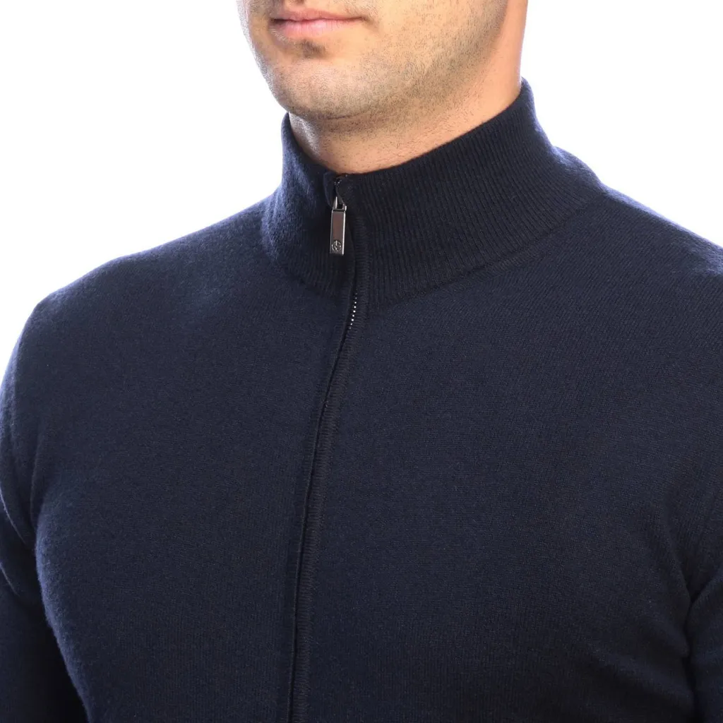 Zip-Up Long-Sleeve Cardigan