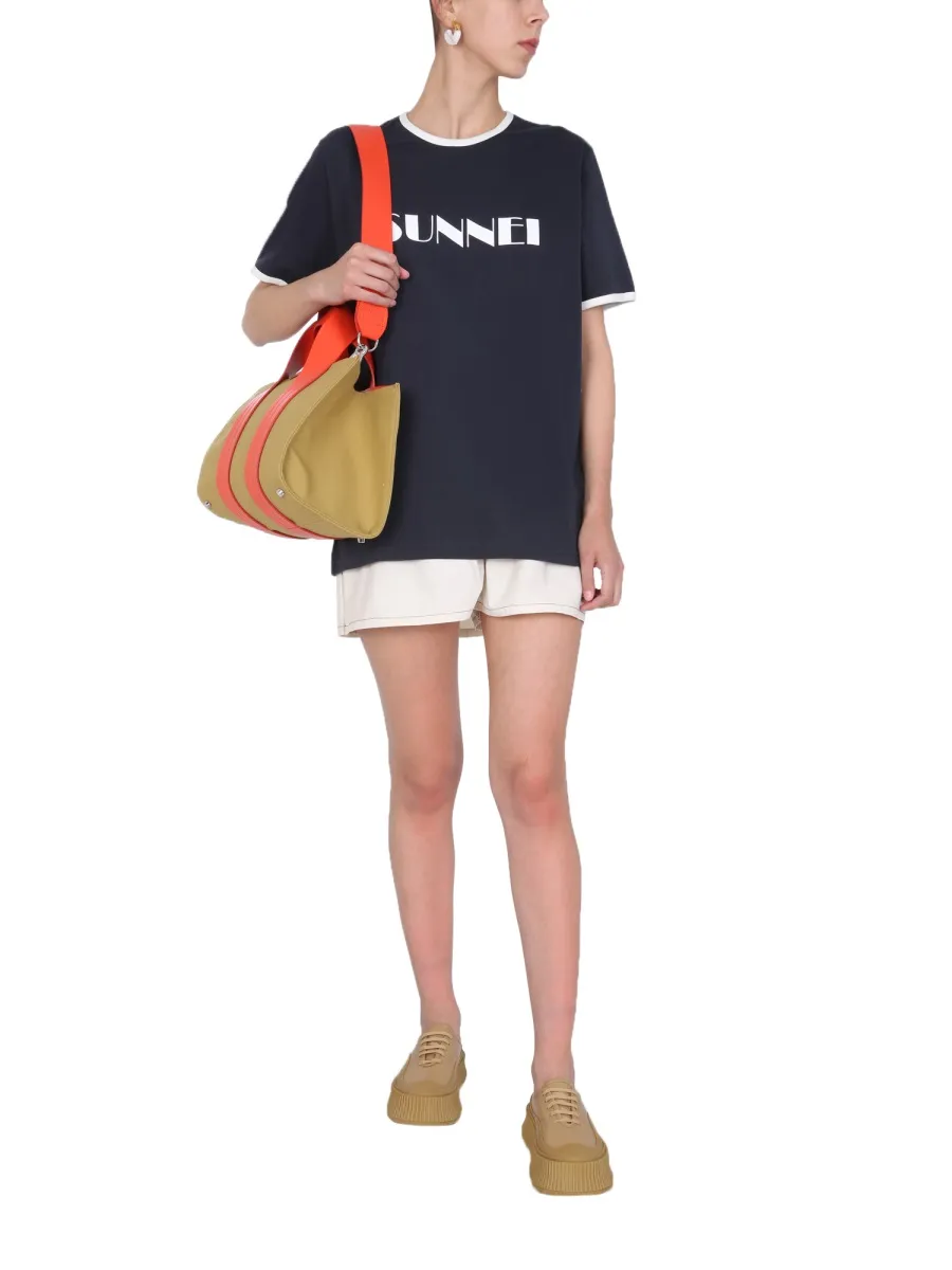 Sunnei Logo Patch Shorts