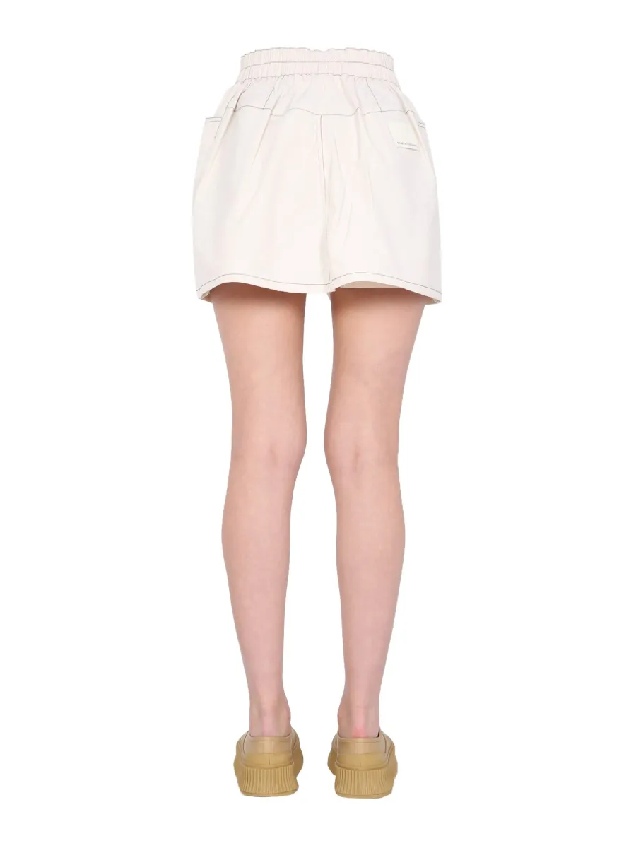 Sunnei Logo Patch Shorts