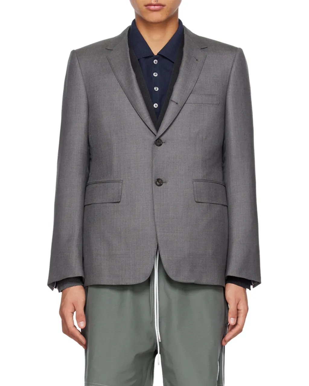 Thom Browne Super 120S Single-Breasted Tailored Blazer