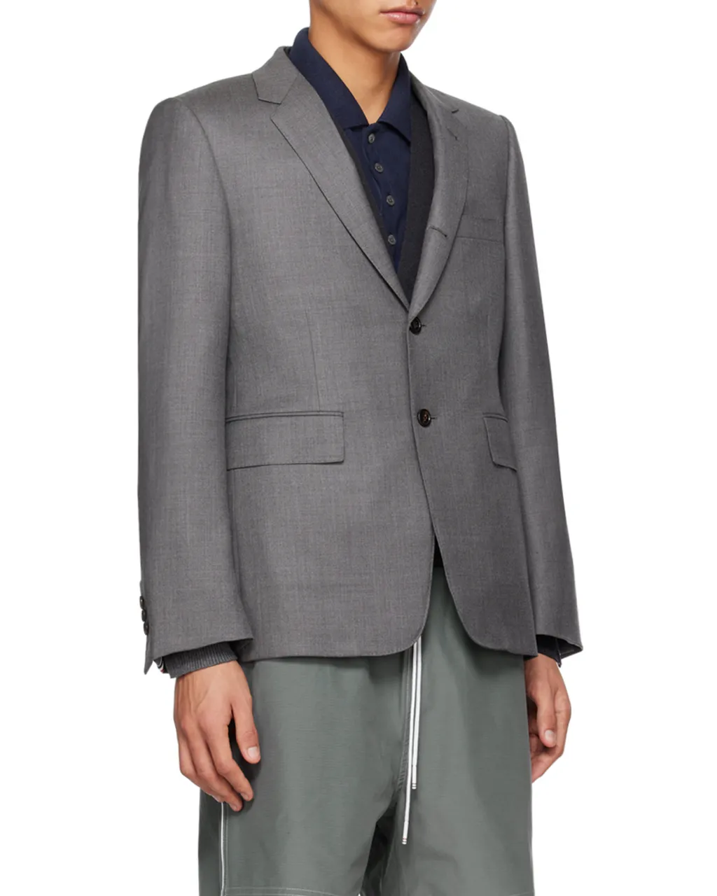 Thom Browne Super 120S Single-Breasted Tailored Blazer