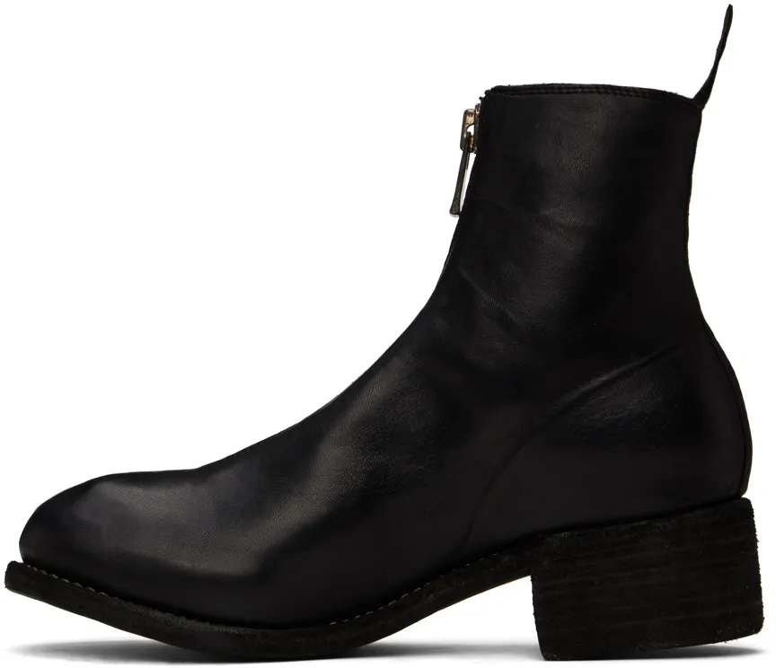 Front Zip Ankle Boots