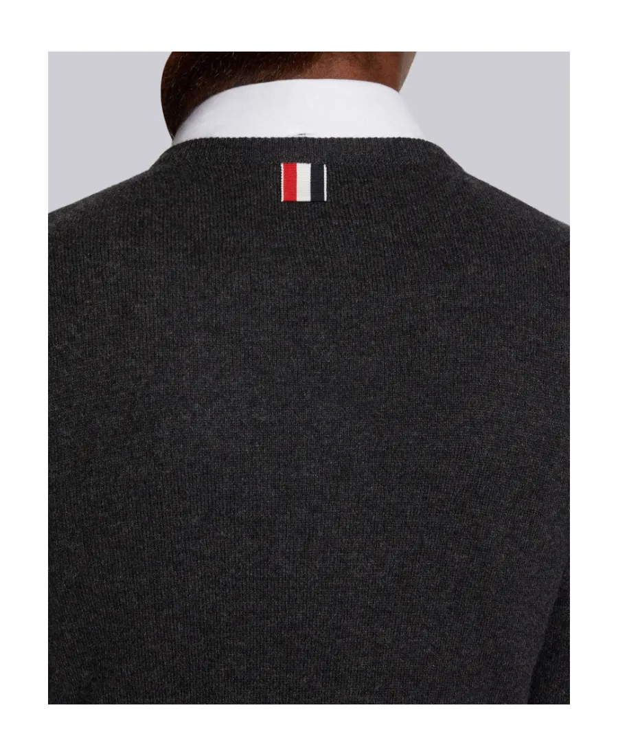 Thom Browne 4-Bar Striped Buttoned Cardigan
