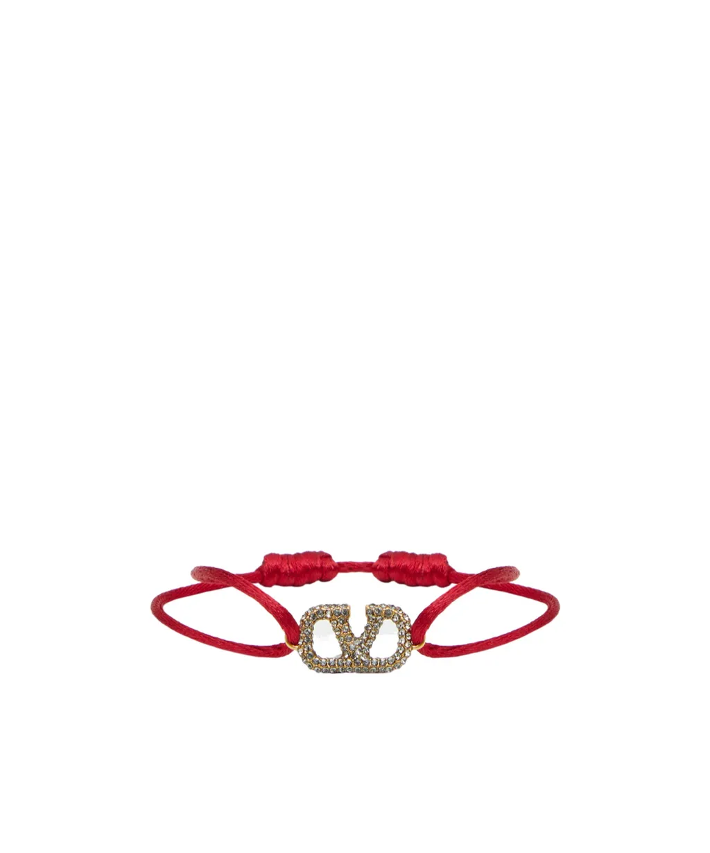 Valentino Garavani Vlogo Embellished Signature Bracelet