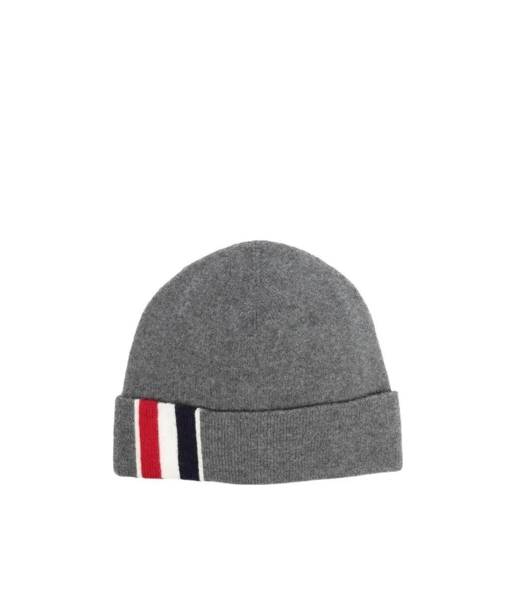 Thom Browne Stripe Detailed Knitted Beanie