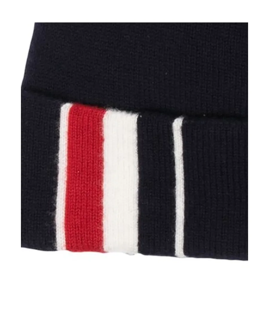 Stripe Detail Merino Beanie