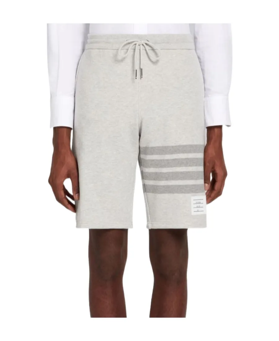 4-Bar Motif Drawstring Track Shorts