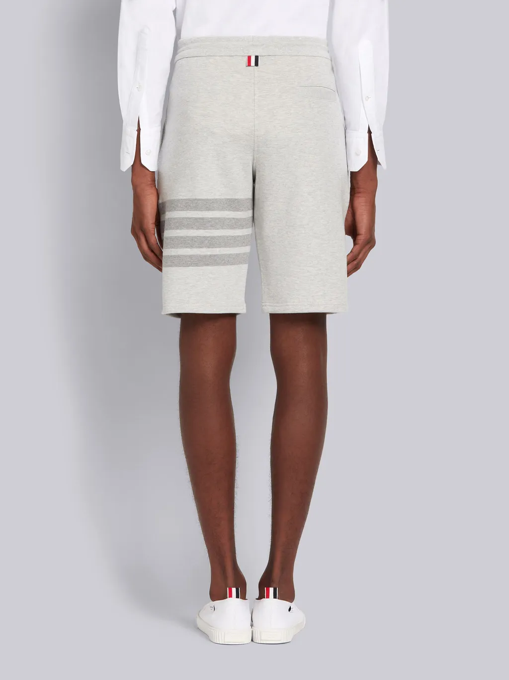 4-Bar Motif Drawstring Track Shorts
