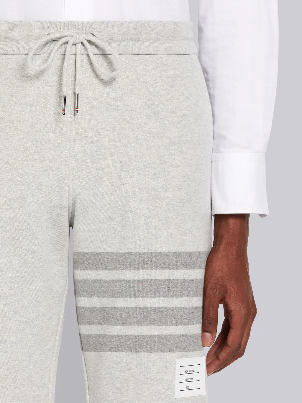 4-Bar Motif Drawstring Track Shorts