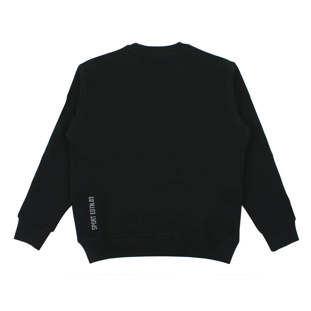 Slogan Print Crew Neck Sweatshirt