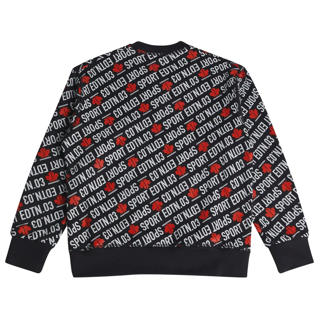 Dsquared2 Kids Logo Printed Crewneck Sweatshirt