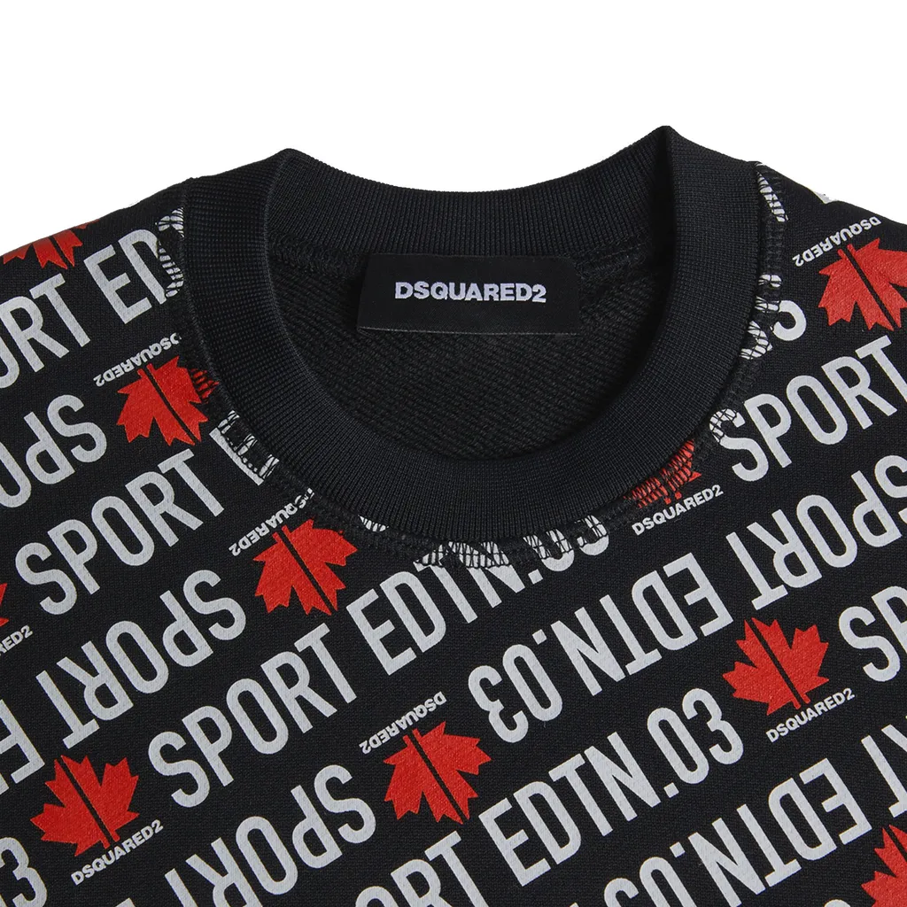 Dsquared2 Kids Logo Printed Crewneck Sweatshirt