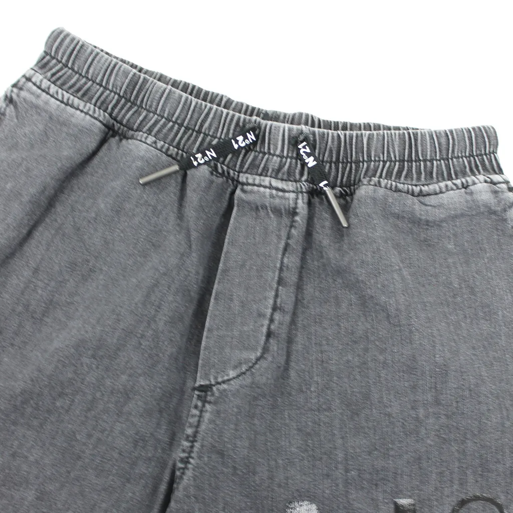 N 21 Teen Short Nero In Denim Di Cotone