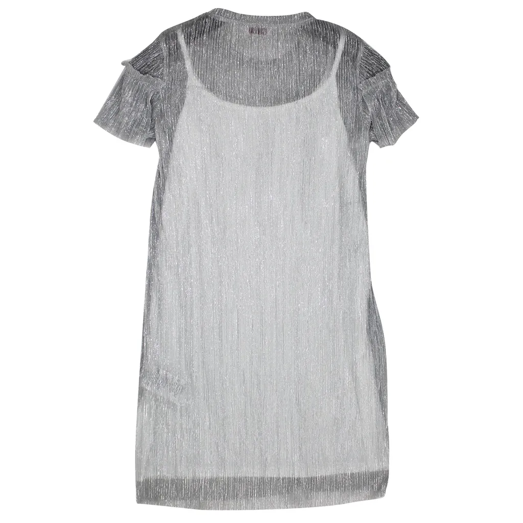 Pinko Abito Teen Argento In Lame