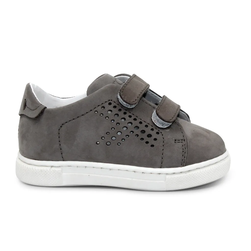Tod S Bambino Sneakers Grigia In Pelle Scamosciata