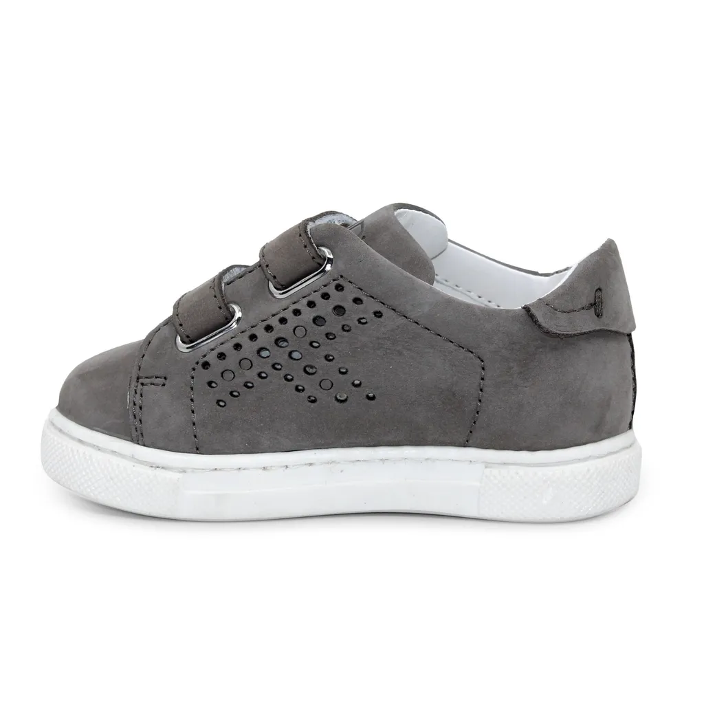 Tod S Bambino Sneakers Grigia In Pelle Scamosciata