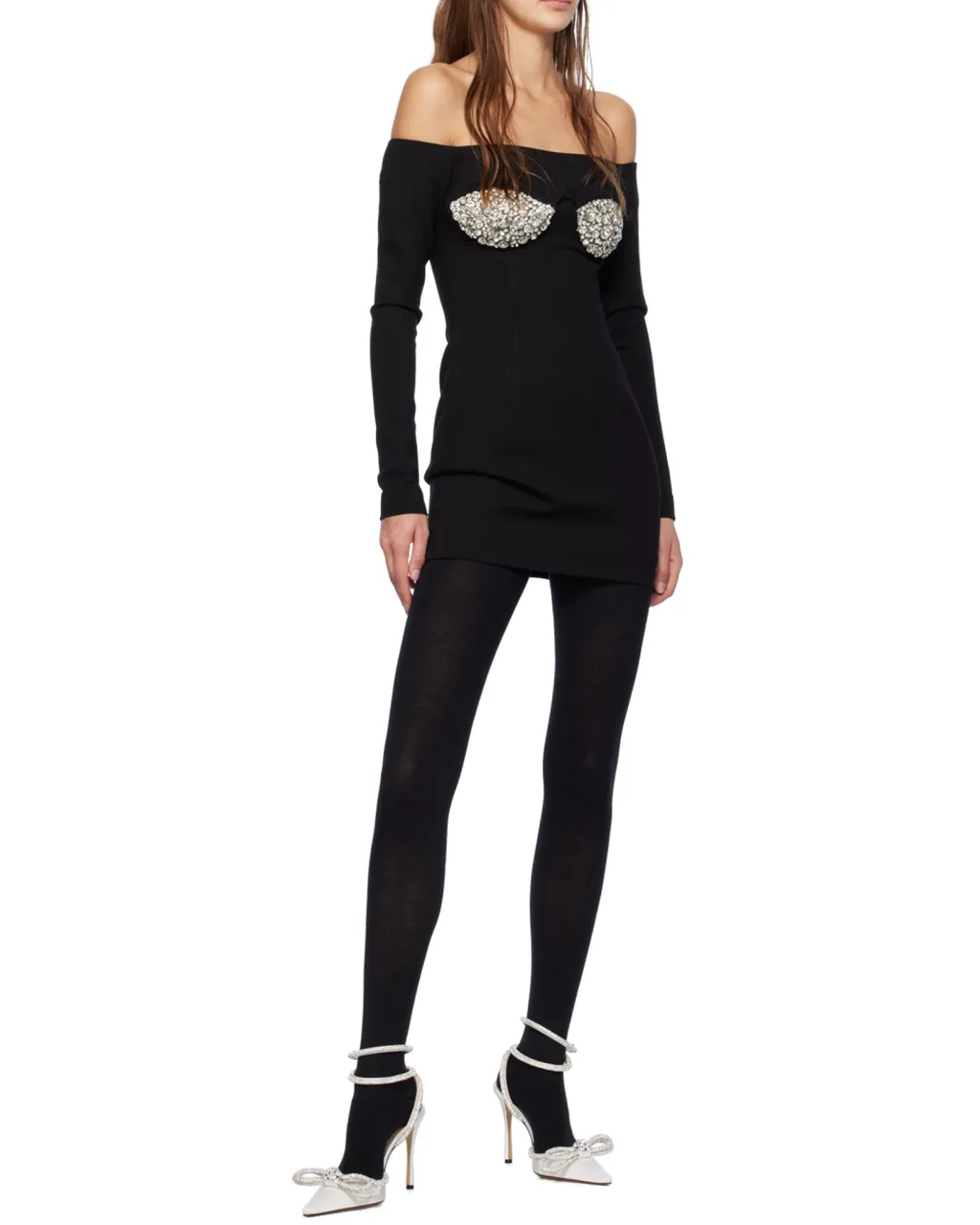 Mach & Mach Embellished Ankle-Strap Pumps