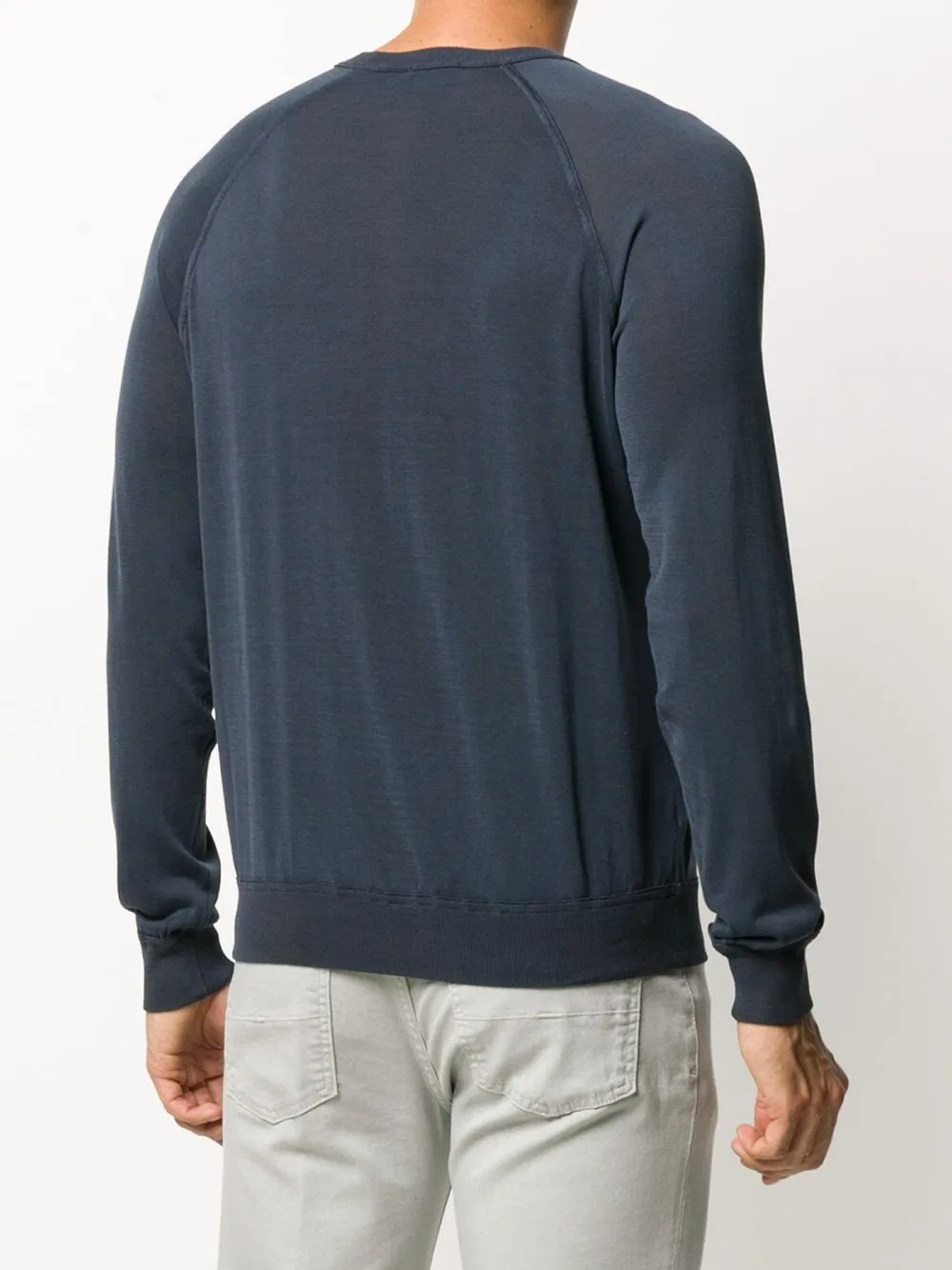 Raglan-Sleeve Cotton Jumper