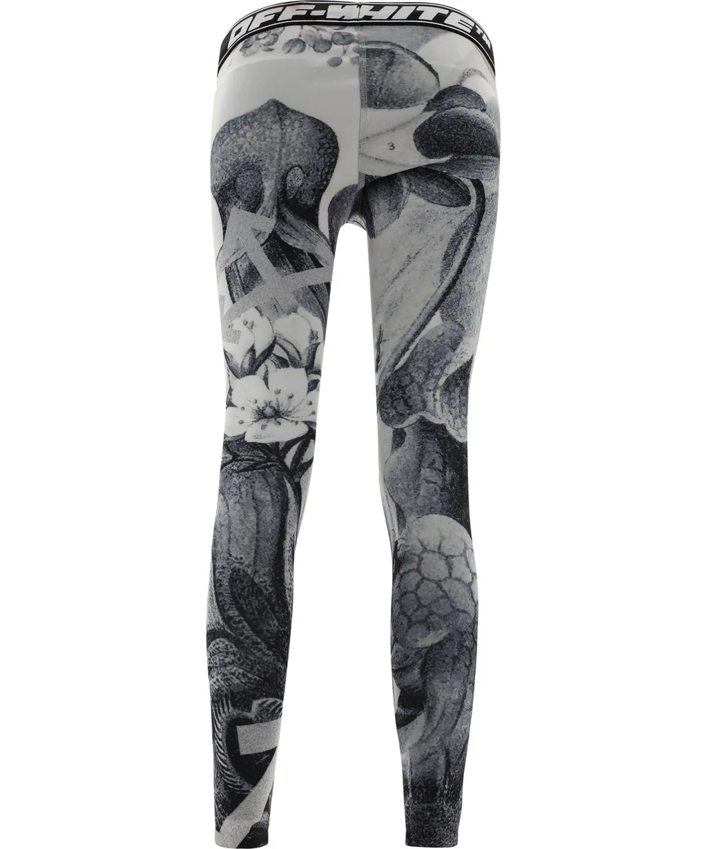 Off-White Botanical Printed Leggings