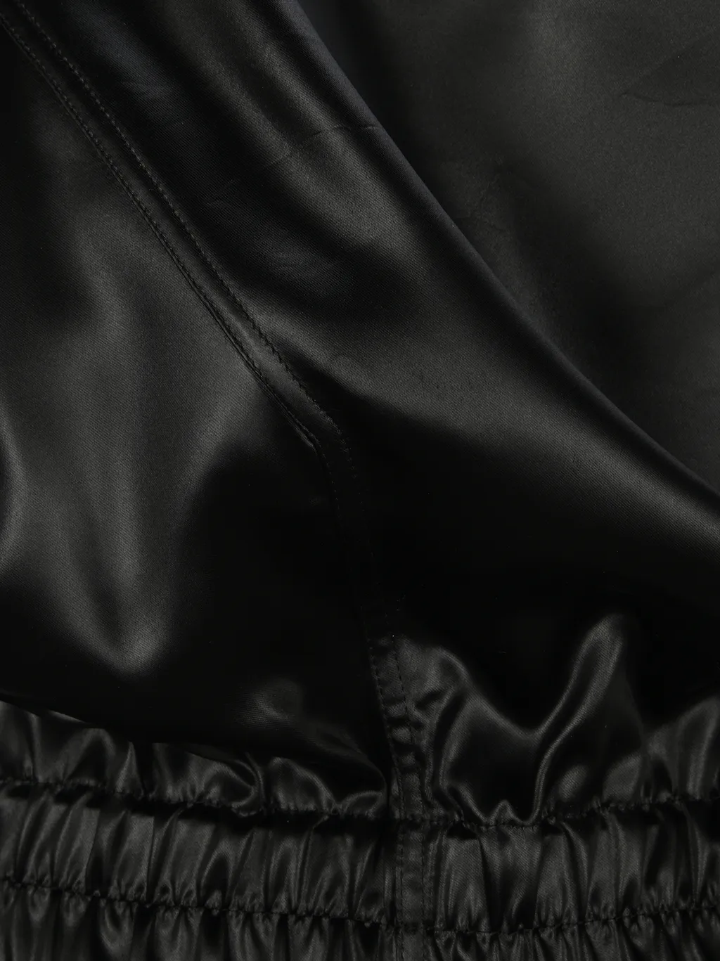 One-Shoulder Cutout Satin Playsuit