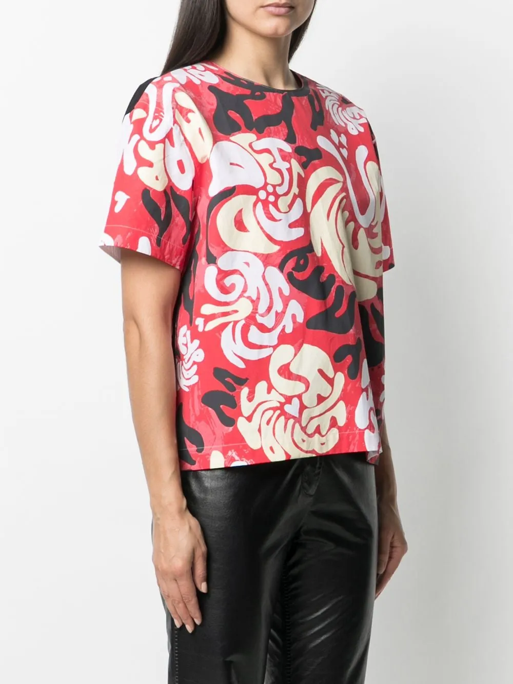 Marni Graphic-Printed Crewneck Blouse