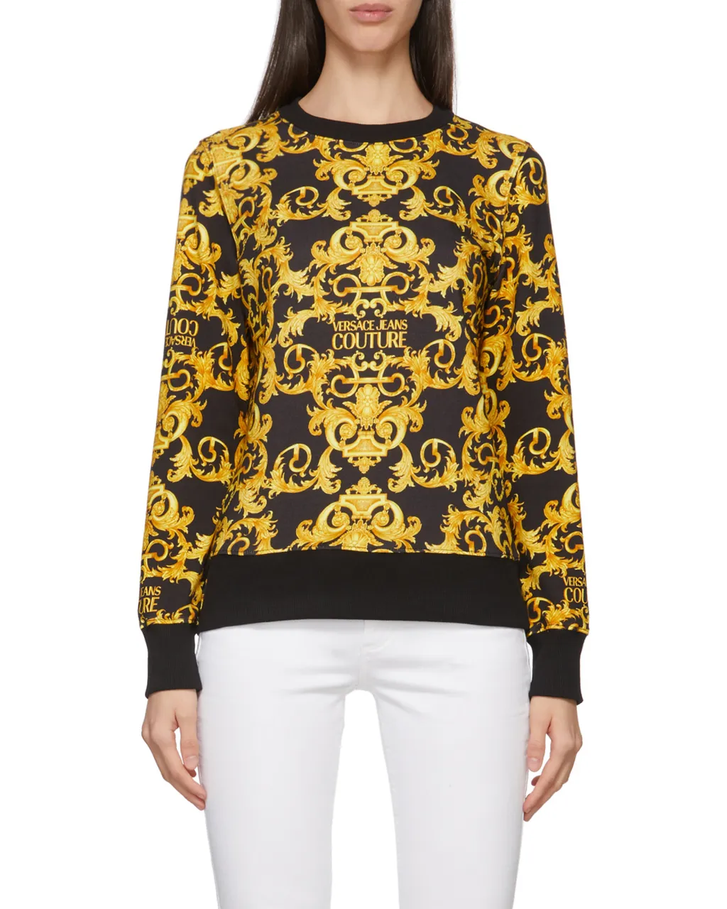 Logo-Baroque Cotton Sweatshirt