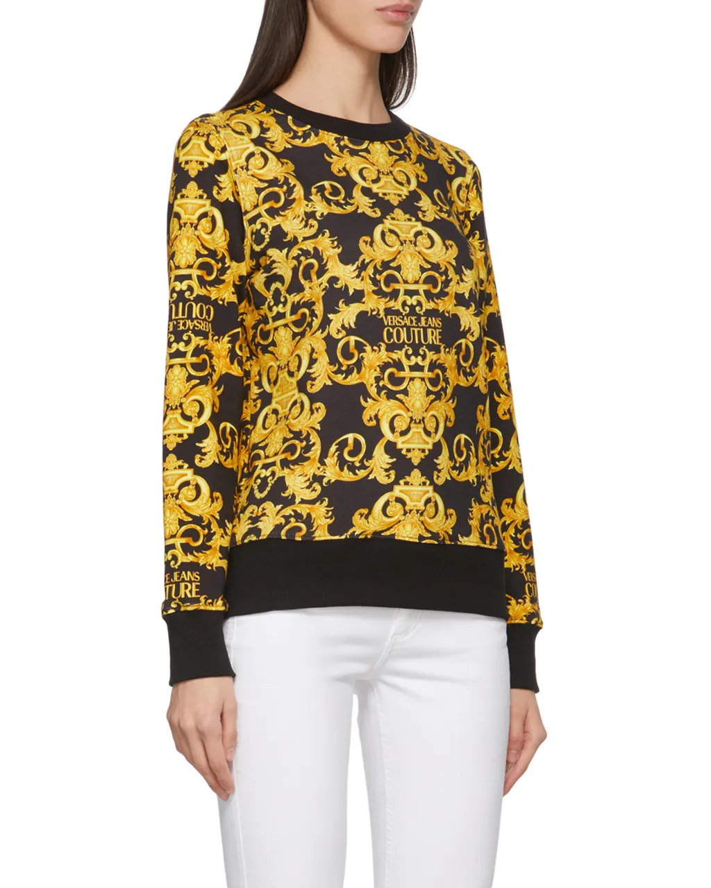 Logo-Baroque Cotton Sweatshirt