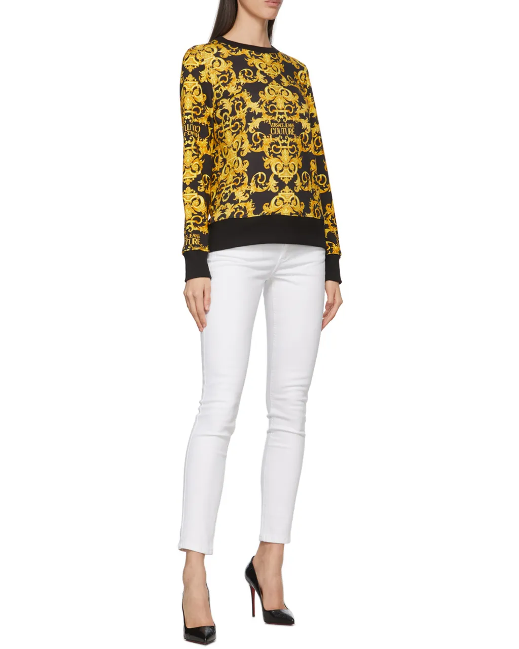 Logo-Baroque Cotton Sweatshirt