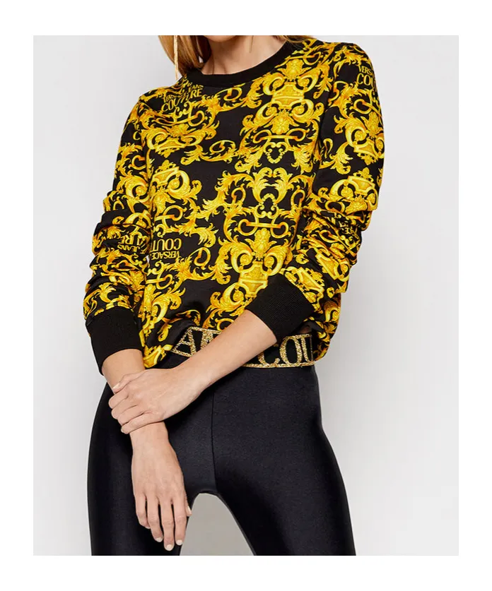 Logo-Baroque Cotton Sweatshirt