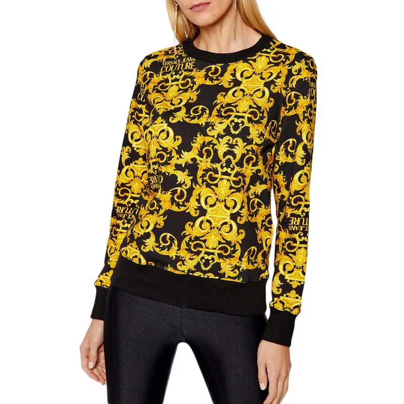 Logo-Baroque Cotton Sweatshirt