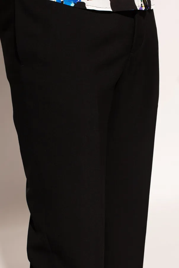 Off-White Logo Tag Straight Leg Pants