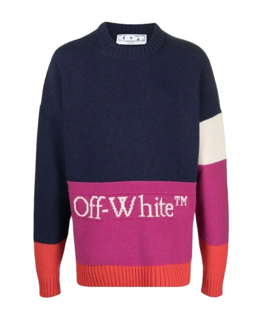 Colour-Block Logo Jumper