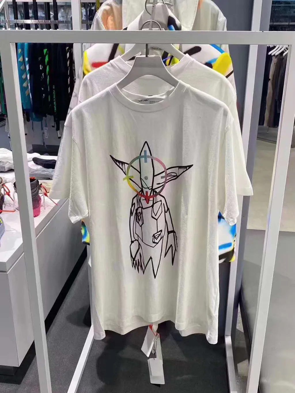 X Futura Alien Print T-Shirt