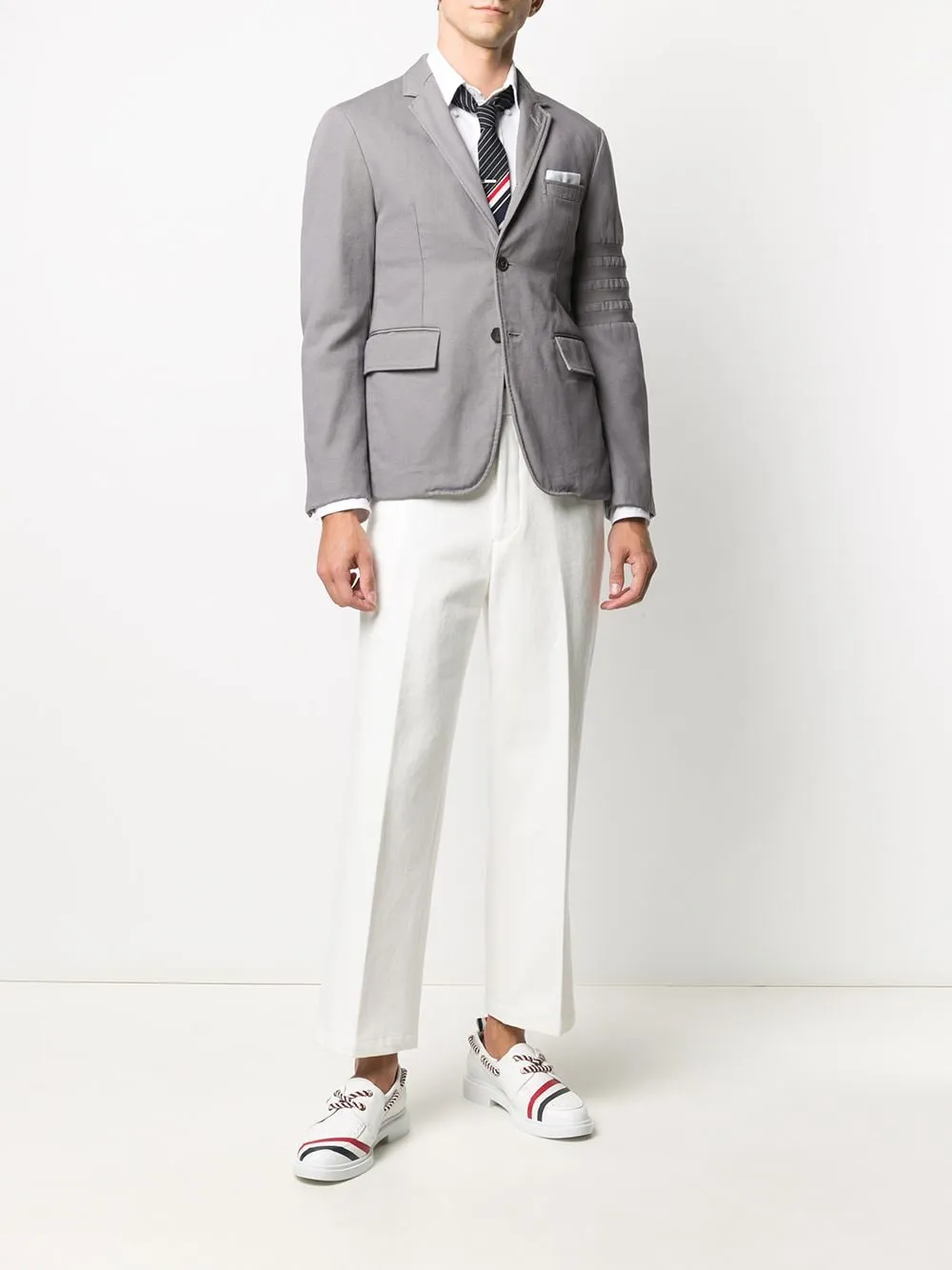 4-Bar Single-Breasted Blazer