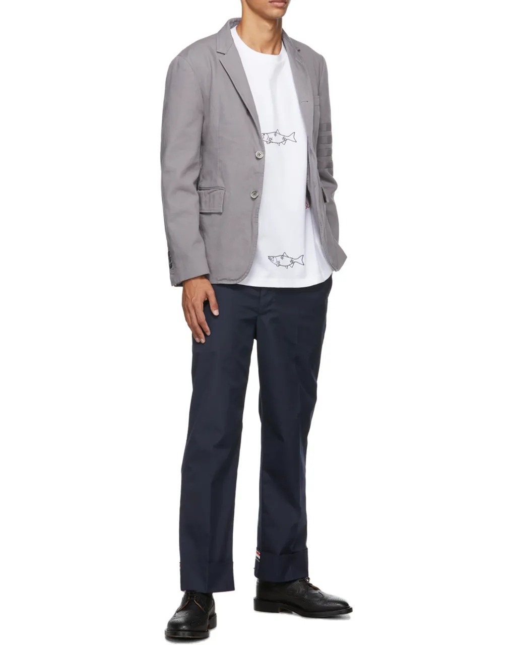 4-Bar Single-Breasted Blazer