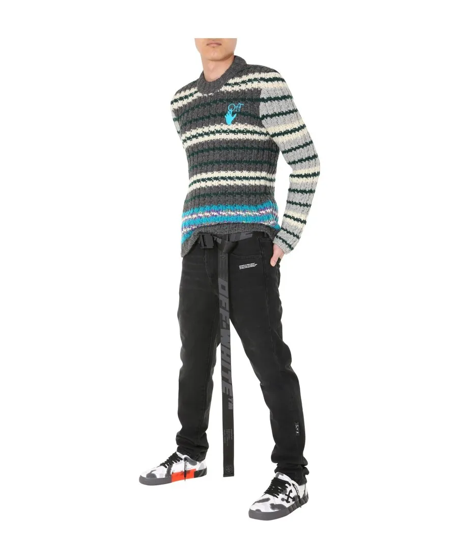 Hand Horizontal-Stripe Jumper